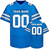 Custom Football Jersey Personalize Uniform Team Name Number Logo Sport Game Day Shirt Customized Fans Gift Men Women