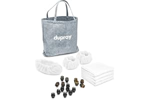 Dupray Steam Cleaning Pack Pro – 24-Piece Accessory Kit for Dupray Steam Cleaners, Tools and Brushes for Deep Cleaning Floors