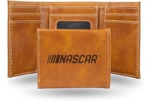 Rico Industries NASCAR Racing Faux Leather Laser Engraved Bar Blade - Great Beverage Accessory for Game Day