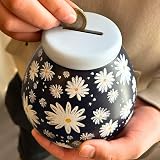 Pot Of Dreams Floral Bloom Hand Painted Ceramic Money Box Save And Smash view 2