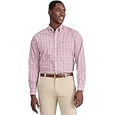 Izod Mens Performance Comfort Long Sleeve Plaid Button Down