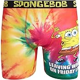 COCO BRANDS SpongeBob SquarePants Mens Underwear Boxer Briefs - 1 Pack/2 Pack/3 Pack Stretch Boxers for Men with No Fly Pouch