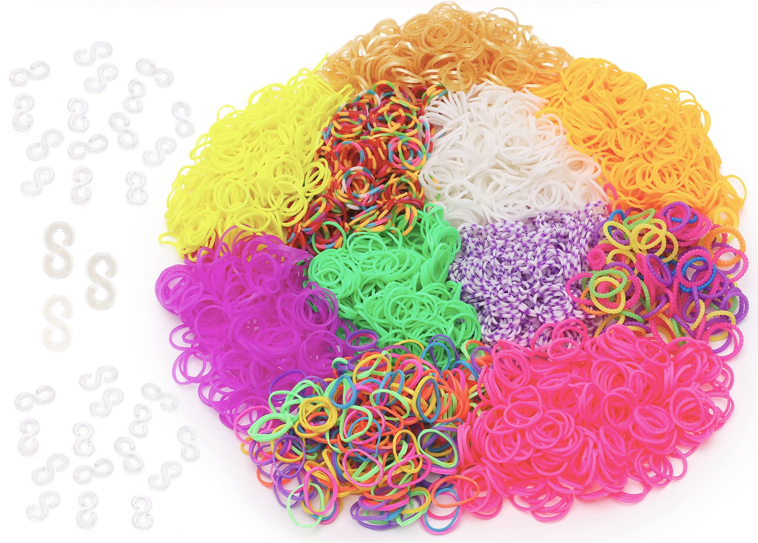 Toyland® 3000 Mixed Loom Band Refills - Assorted Designs - Creative Toys