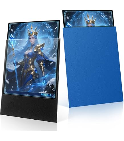 200 Pack Card Sleeves, Matte Dual Trading Card Sleeves with Opaque Back & Smooth Shuffle, Tear Resistant Card Protectors for MTG, TCG and Game Cards (Wisdom Blue) : Toys & Games
