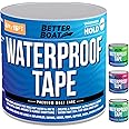 Better Boat White Waterproof Tape for Leaks, Heavy Duty Marine Grade Sealant, 15 ft x 4 in, for Pools, Gutters, Underwater Repair, Patching and Sealing