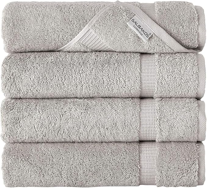 SALBAKOS Handtuchkollektion Cambridge 70cm x 140cm - 4er Set in Taupe