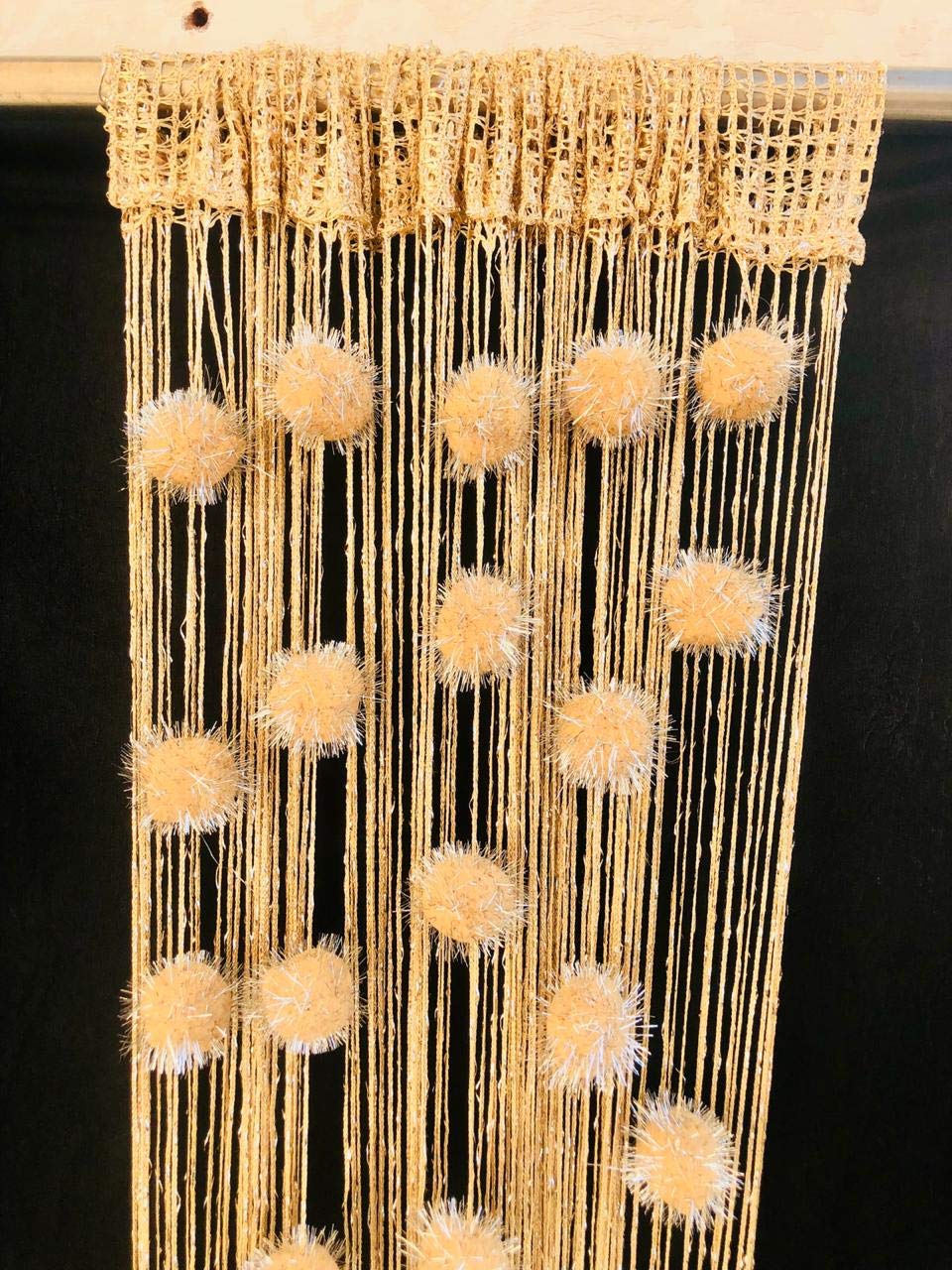 Buy Sc S Fabulous Home Fancy Pom Pom Door Curtains 1 Pc Skin