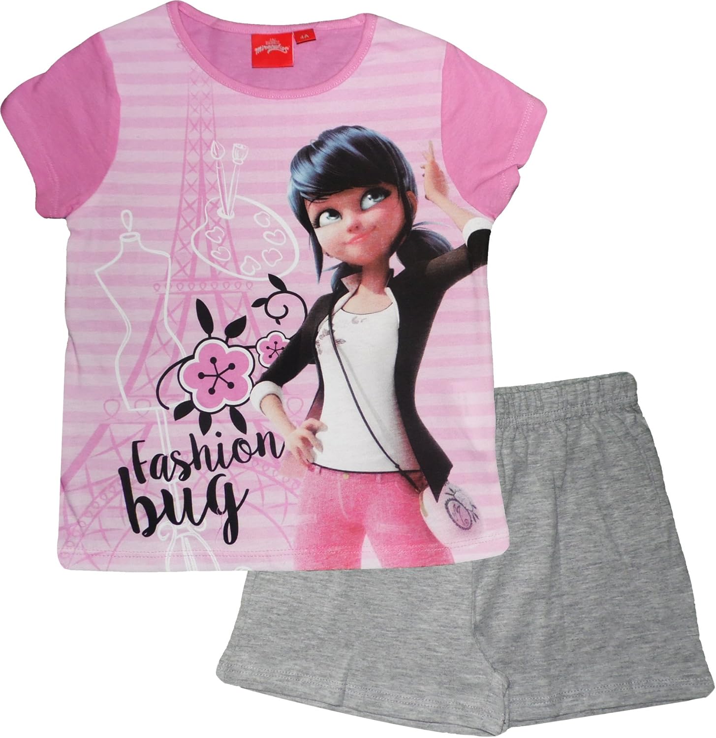Miraculous Tales Of Ladybug and Cat Noir Girls Short Pajamas (4 Years