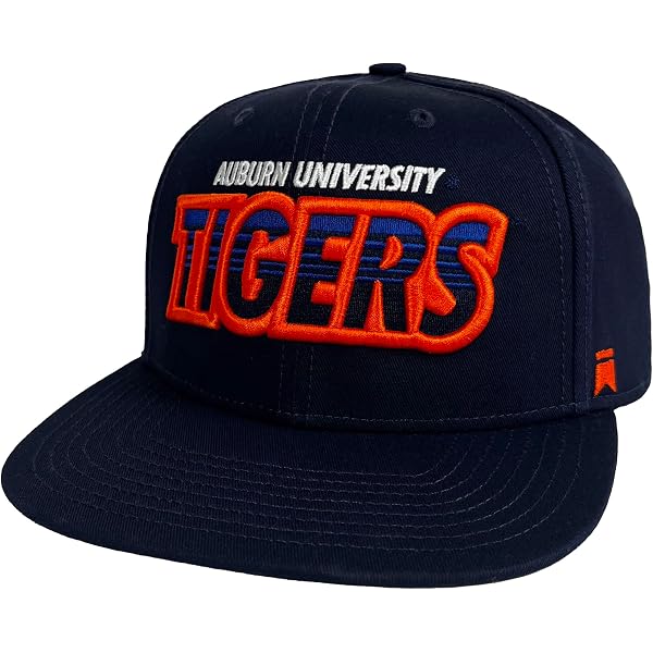 Official Collegiate Snapback Hat - Gradient Flat Brim, Adjustable, 6-Panel, Licensed Team Design
