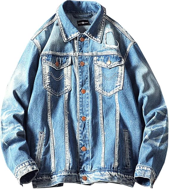 E/A Denim Jacket Autumn Winter Men's Denim Jacket Jacket Japanese