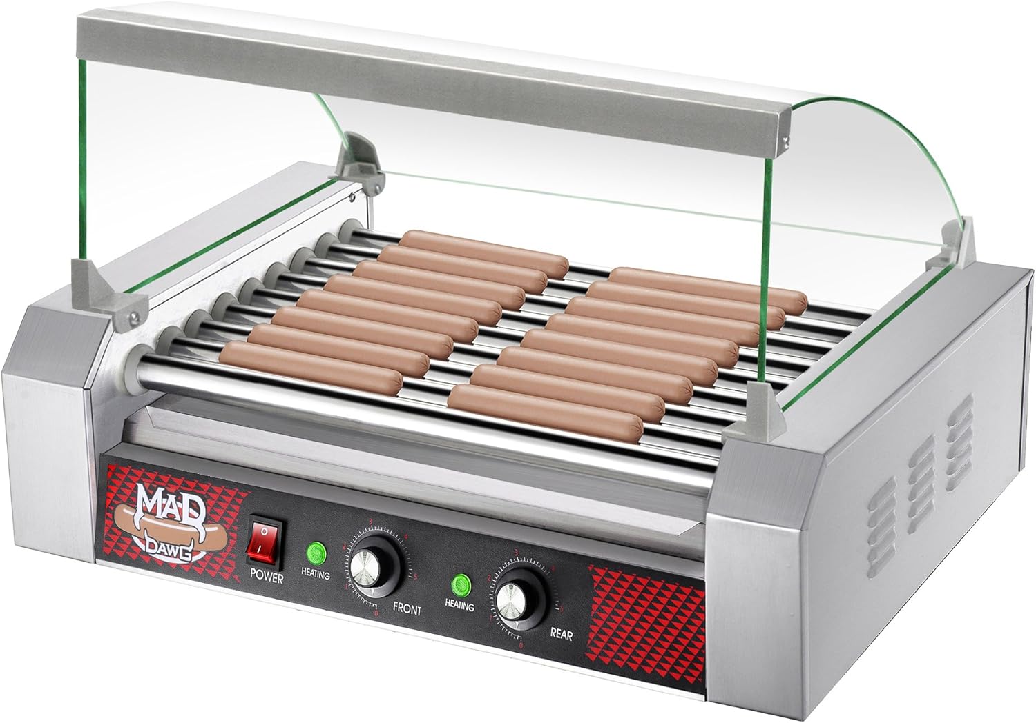 4079 Great Northern Commercial Quality 24 Hot Dog 9 Roller Grilling