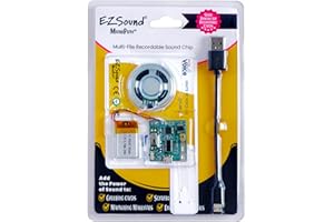 EZSOUND MultiPlay Re-recordable Sound Chip for Custom Greeting Cards | Sound Module Plays Multiple Recordings | Add the Power of Sound to Recordable Cards, Scrapbooks, Photo Albums, Personalized Gifts, Crafts