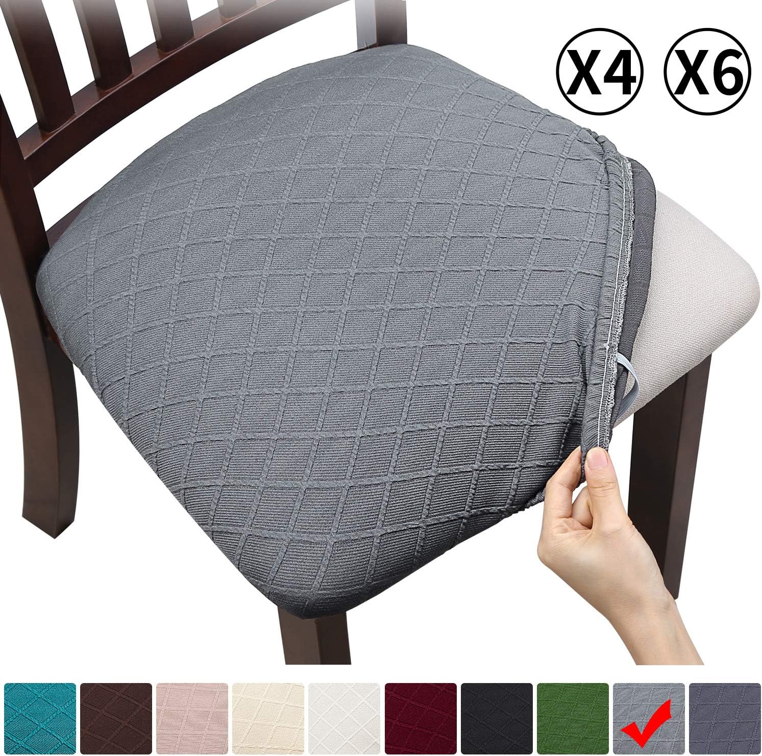 Fuloon Super Fit Stretch Spandex Lattice Jacquard Removable Washable