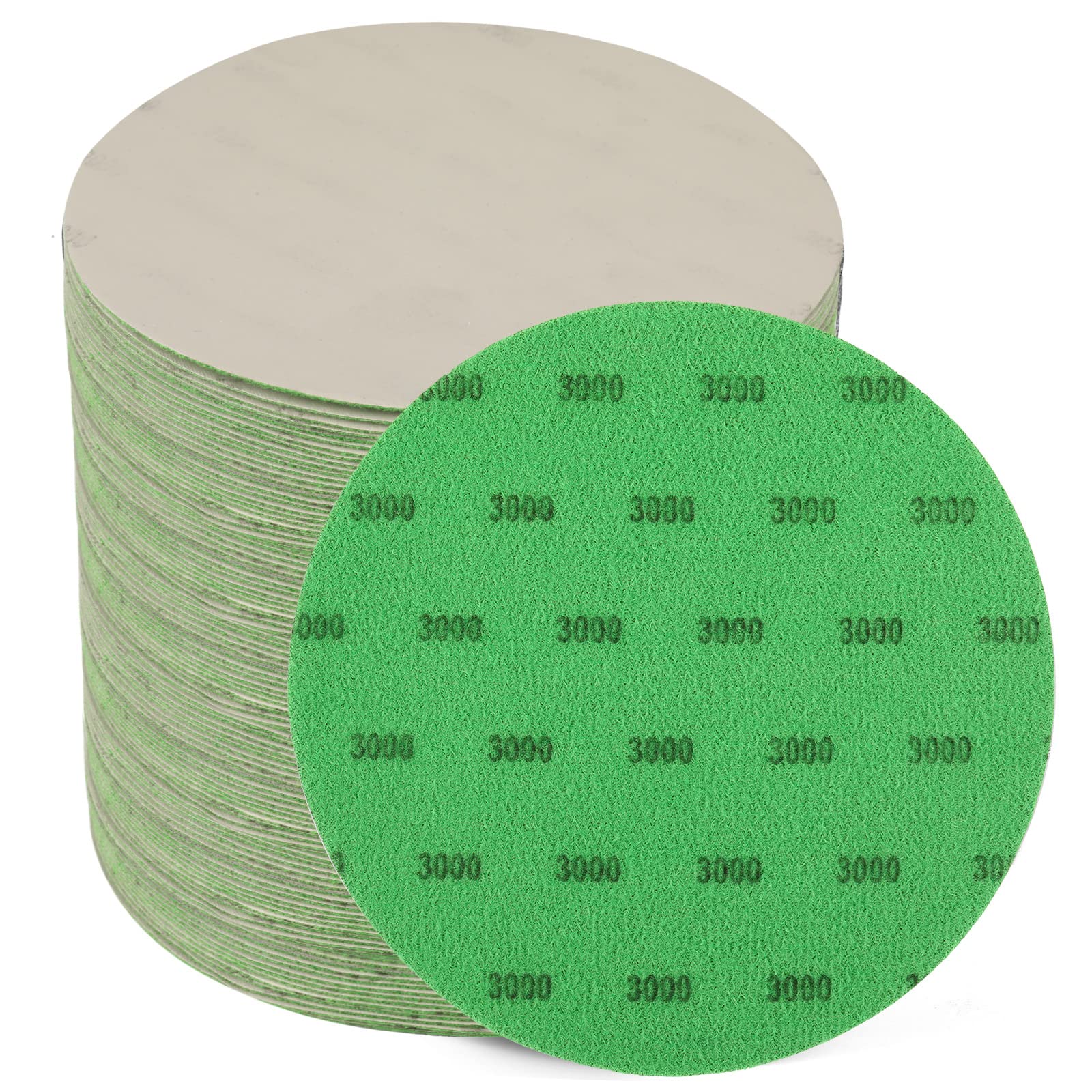 Photo 1 of 6 Inch 3000 Grit Sanding Disc, GOH DODD 25 Pieces Wet Dry Sandpaper Hook and Loop Sanding Pads Silicon Carbide Sand Paper for Random Orbital Sander Auto Metal Glass Resin Wood Polishing Sanding