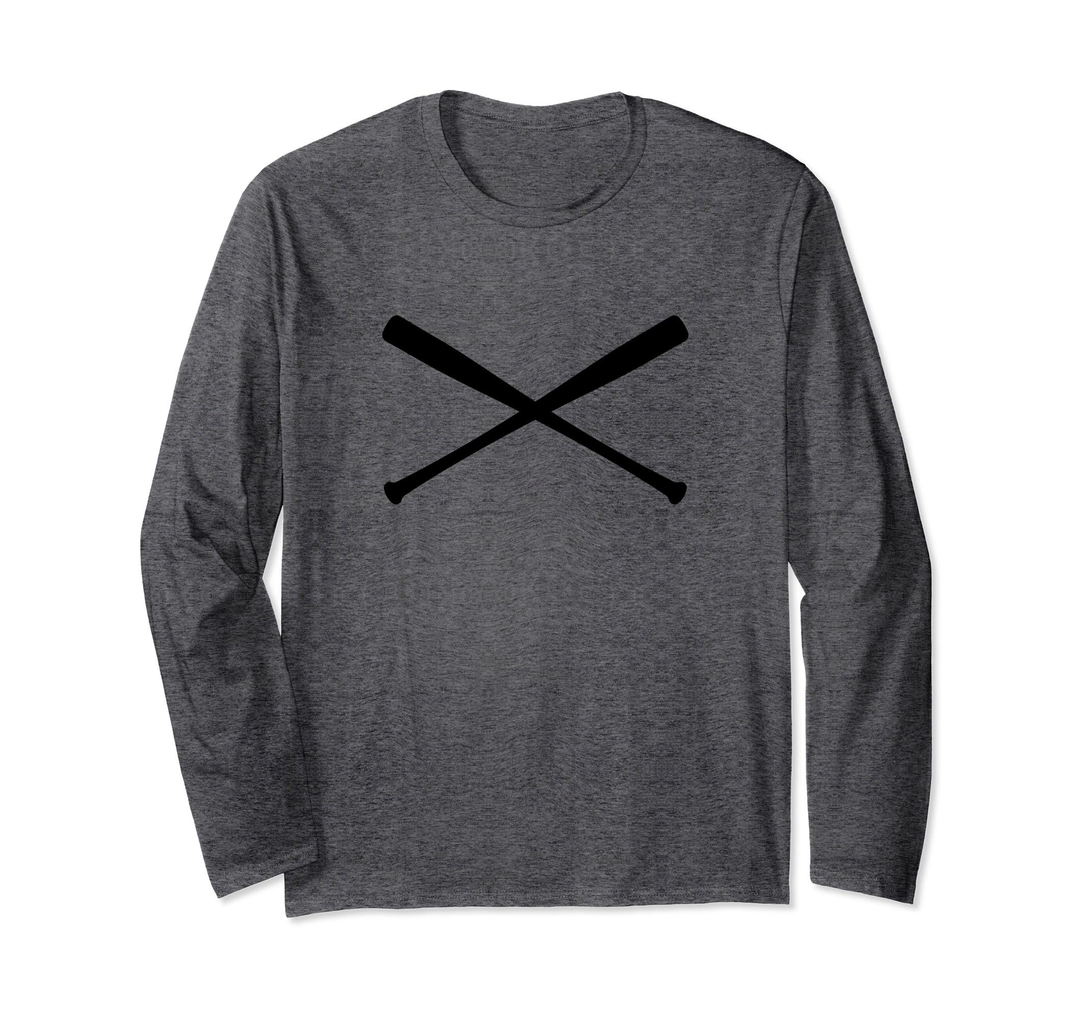 Crossed Bats X Baseball Long Sleeve T-Shirt