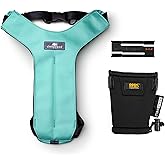 Clickit Sport Plus - Crash-Tested and Safety Certified Car Seat Belt Harness for Dogs (Medium, Robin Egg Blue)