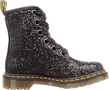 dr martens black silver glitter