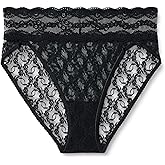 b.tempt'd womens Lace Kiss Full Coverage Hi Leg Brief Panty, 978382