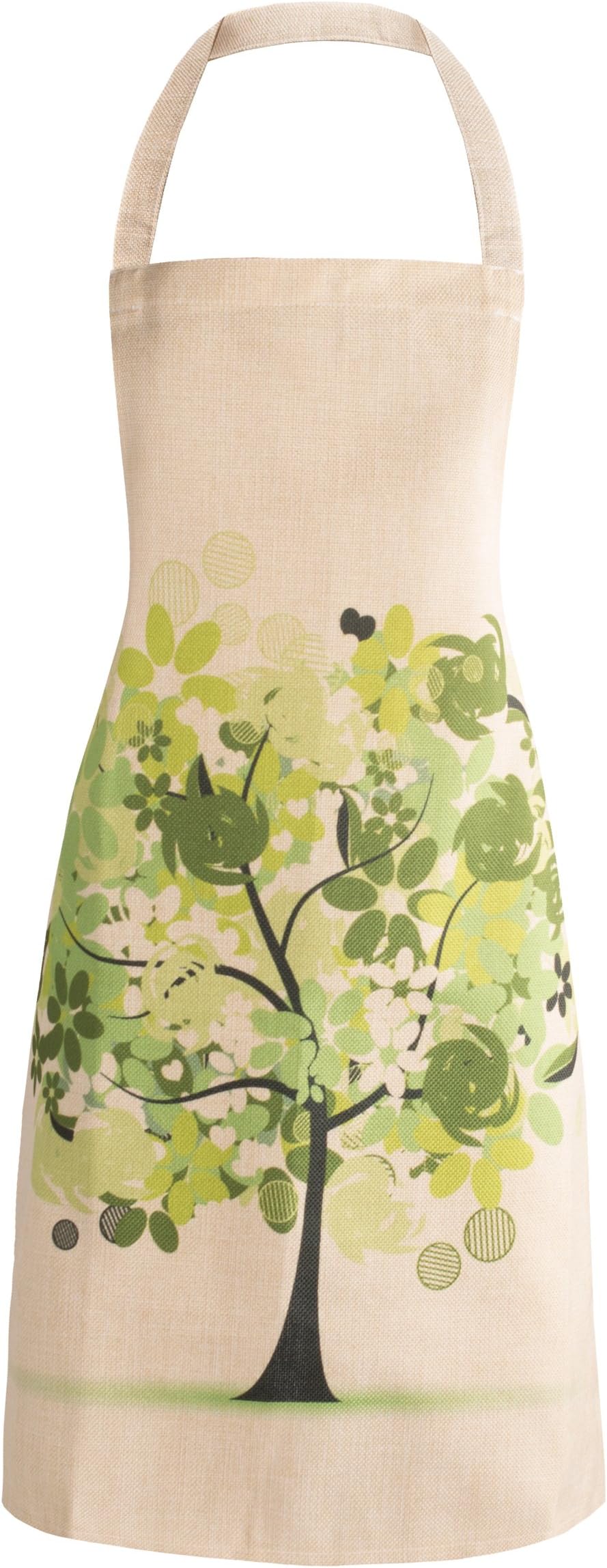 APRN-101-Spring Themed Green Tree Print Apron