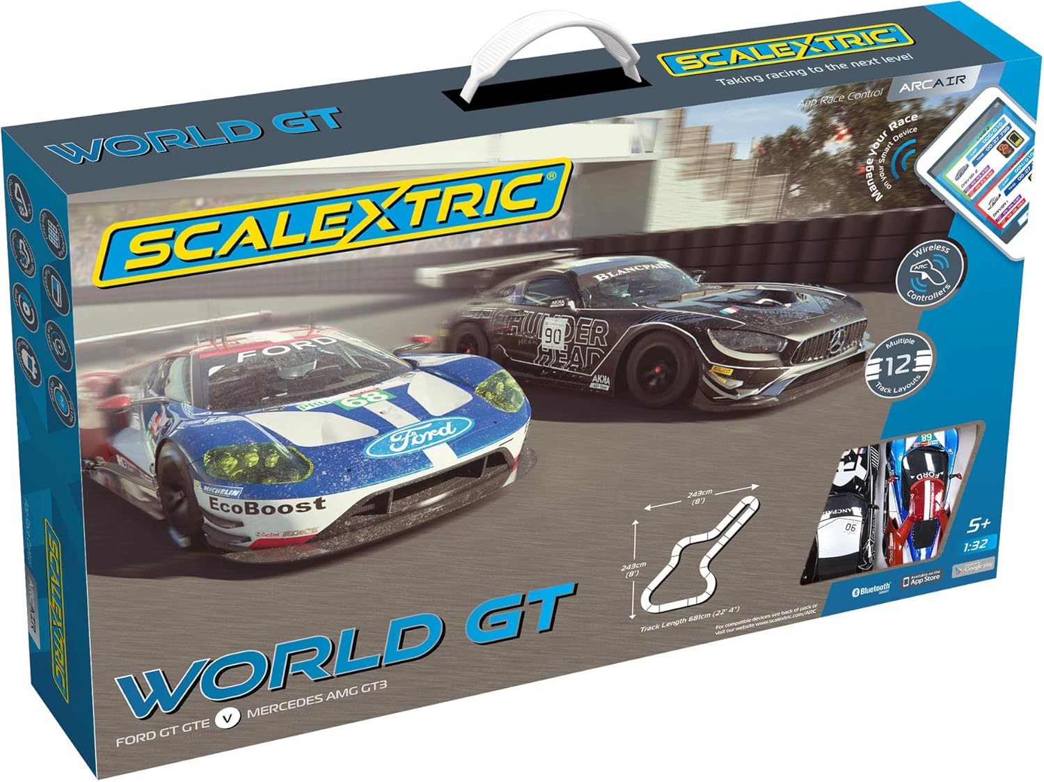 scalextric arc air le mans racing track set