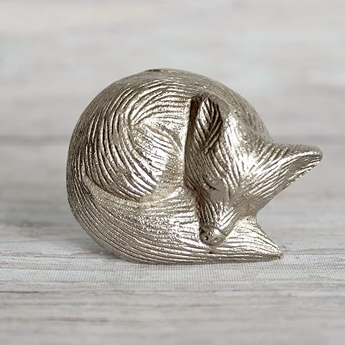 Amazon Com Drawer Knob Cabinet Knob Sleeping Fox In Antique
