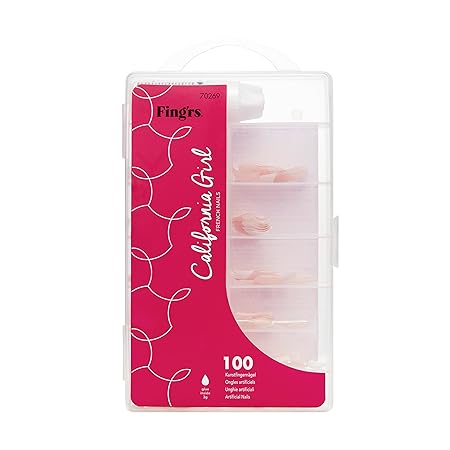 Fing'rs California Girl French Manicure mit Kleber, 100 Stück