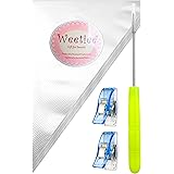 Weetiee Tipless Piping Bags - 100pcs 12-Inch Disposable Piping Pastry Bag for Royal Icing/Cookies Decorating - Best Frosting 