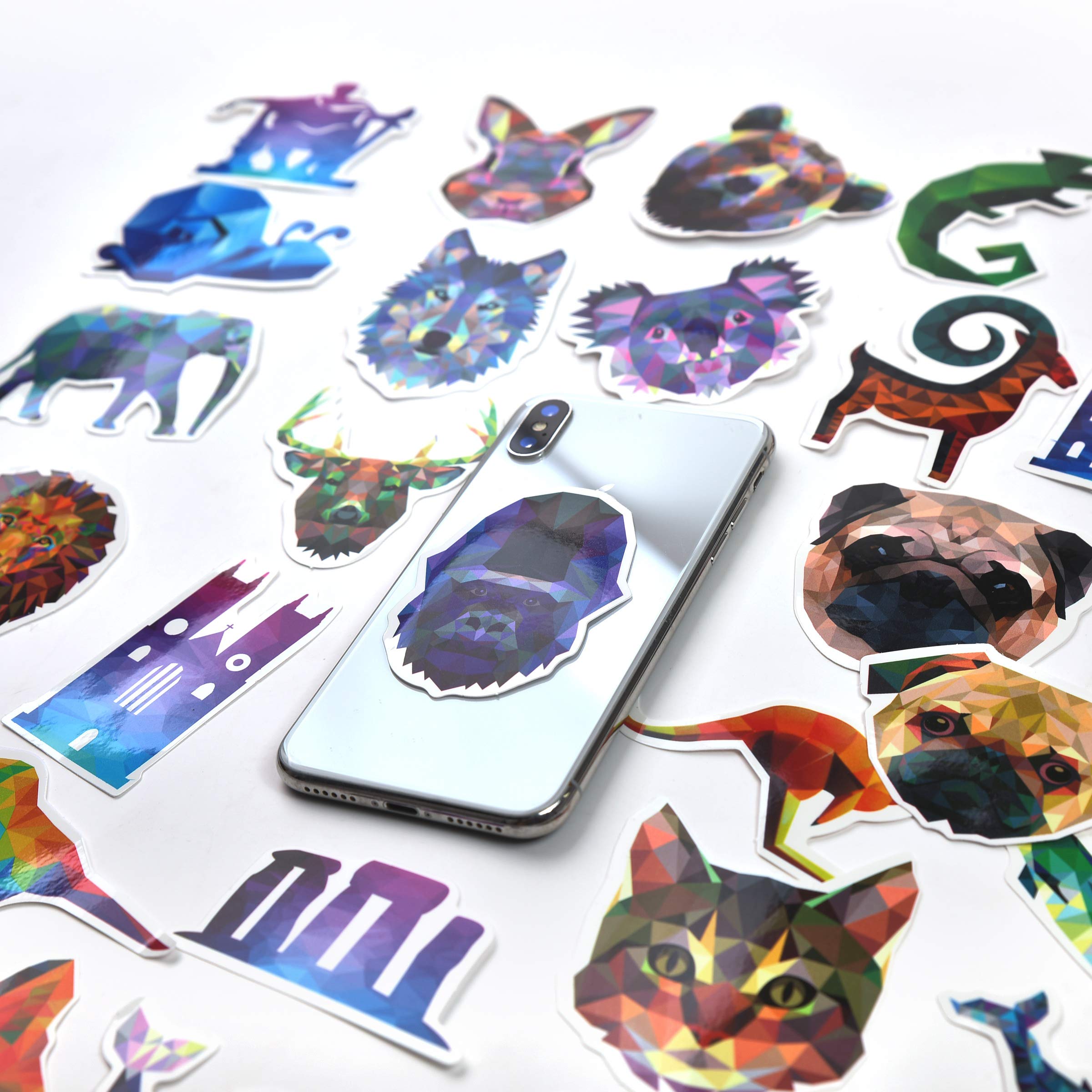 Mizzuco Vinyl Stickers Waterproof Animals Stickers 35 Pieces for Teens Girls Laptop Bumper Helmet Ipad Car Luggage Water Bottle (JH13)