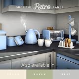 Swan SWKA4500BLN Retro 45L Square Sensor Bin Blue view 8