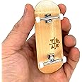 Teak Tuning 34mm Pro Fingerboard Complete - Fully Assembled with Pro Level Components - Pro Shaped Wooden Deck (34x97mm), UltraSpin Bearing Wheels, Prodigy Gen2 Trucks - Silver Heels