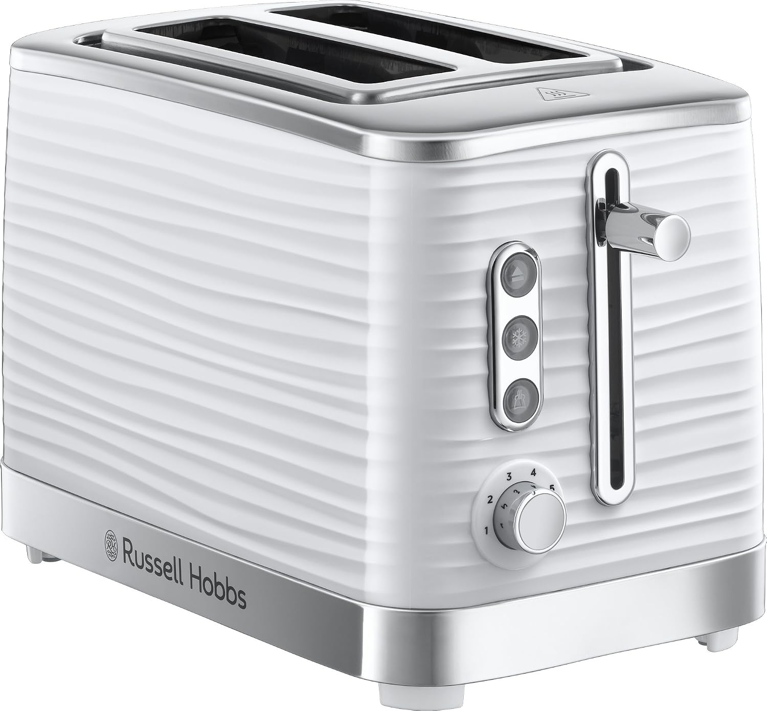 Russell Hobbs Inspire 2 Slice Toaster (Extra wide slots, High lift feature, 6 Browning levels