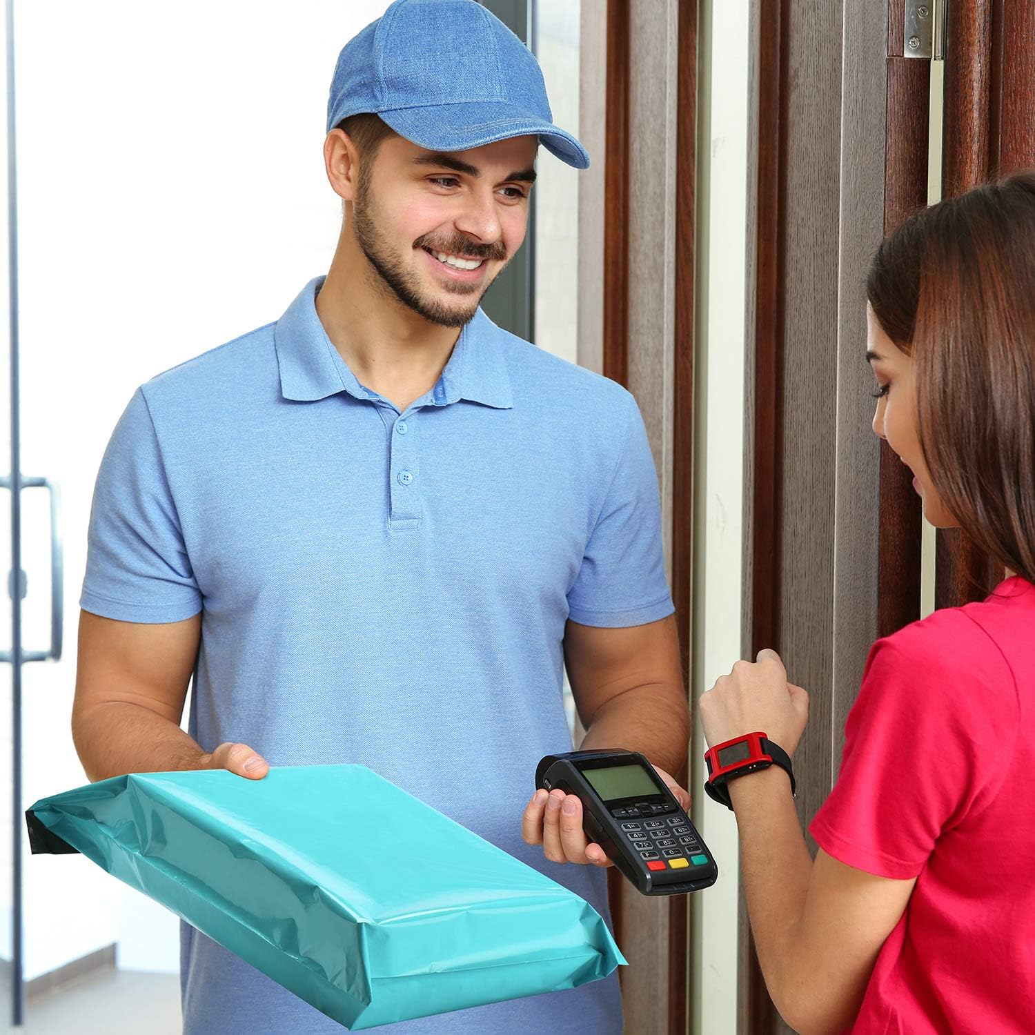 Metronic Poly Mailers 12x15.5 Envelope Mailers 100pack Shipping Bags with Self Adhesive Waterproof and Tear-Proof Postal Bags in Teal : Office Products