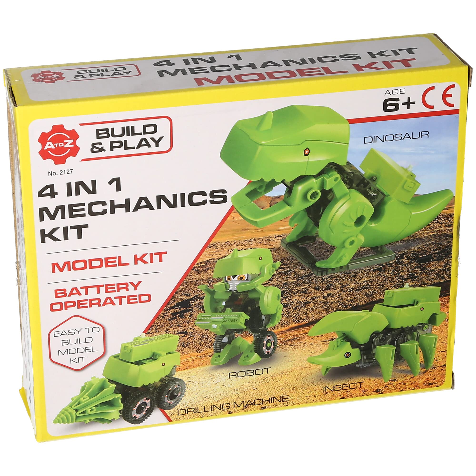 Atoz 4 in 1 Mechanics Set Dino