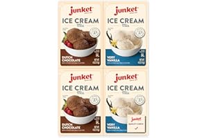 Junket Ice Cream Mix Bundle - 2 Vanilla and 2 Chocolate (4 Total)