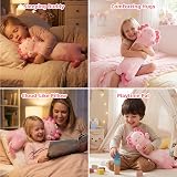 Mewaii 20in Pink Axolotl Plush Pillow Squishy Cute Sleeping Hugging Toy view 8