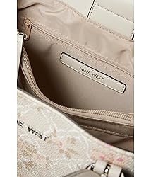 Nine West Issy Satchel, Milk Logo Floral