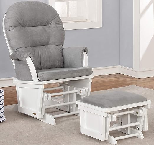 white nursery glider