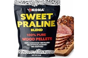 Kona Sweet Praline Pecan Smoker Pellets, Intended for Ninja Woodfire Outdoor Grill, 2 lb Resealable Bag, NINJA-PRALINE-2LB