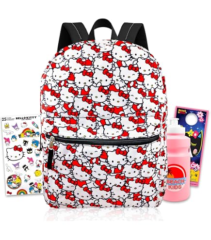 Hello Kitty Backpack for Girls - Bundle with 16
