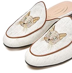 Journey West Women's Mules Flats with Embroidery
