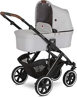 ABC Design 3 in 1 Kinderwagen Salsa 4 Air Fashion Edition Starter Set – Kombikinderwagen für Neugeborene &amp; Babys – Inkl. Sportsitz, Tragewanne und Zubehör – Radfederung &amp; Luftreifen – Farbe: deer