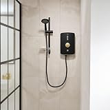 Triton Amala Metallic 8.5kW Electric Shower Black Brushed Brass with Hose view 6