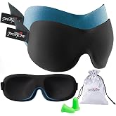 PrettyCare 3D Sleep Mask 2 Pack,Eye Mask for Side Sleeper 3D Contoured Sleeping Mask Blackout Out for Men- Blindfold Airplane