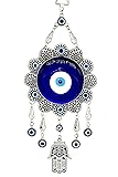 Blue Evil Eye with Hamsa Hand Protection Wall