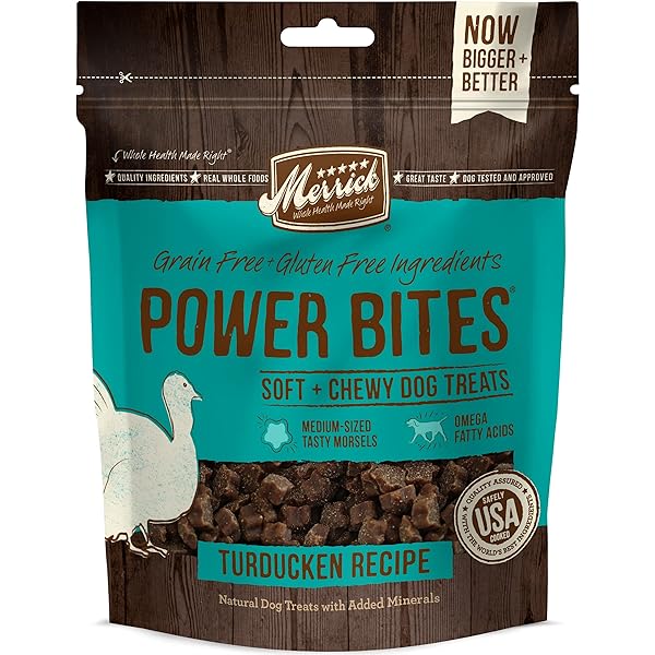 MERRICK POWER BITES NATURAL SOFT AND CHEWY REAL...