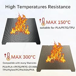 Wefuit Smooth PET+Textured PEI Build Plate for K1