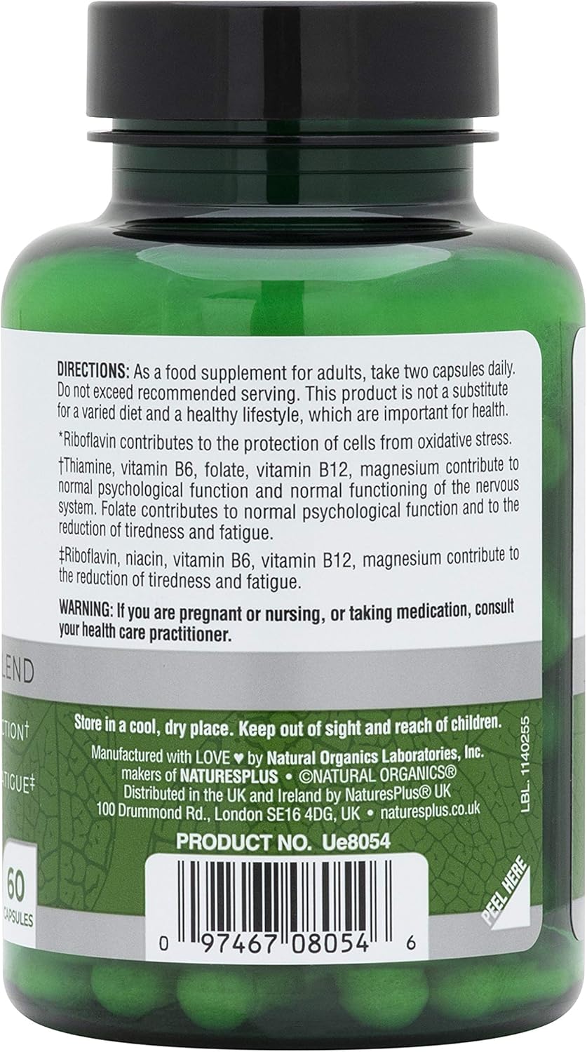 NaturesPlus Bio Advanced Stress Support, Lemon Balm, Ashwagandha, Rhodiola, Holy Basil, L Theanine, B Complex, Magnesium - Image 3