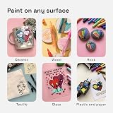 ARTISTRO 15 Acrylic Paint Pens Extra Fine 0.7mm for Rock Painting, view 3