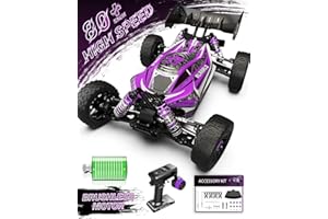 RIAARIO 1:14 RTR Brushless Fast RC Cars for Adults, Max 63mph Hobby RC Truck, 4X4 Remote Control Car for Boys with Carbon Fiber Chassis & Metal Gear, Oil Filled Shocks Electric Vehicle Buggy for Kids