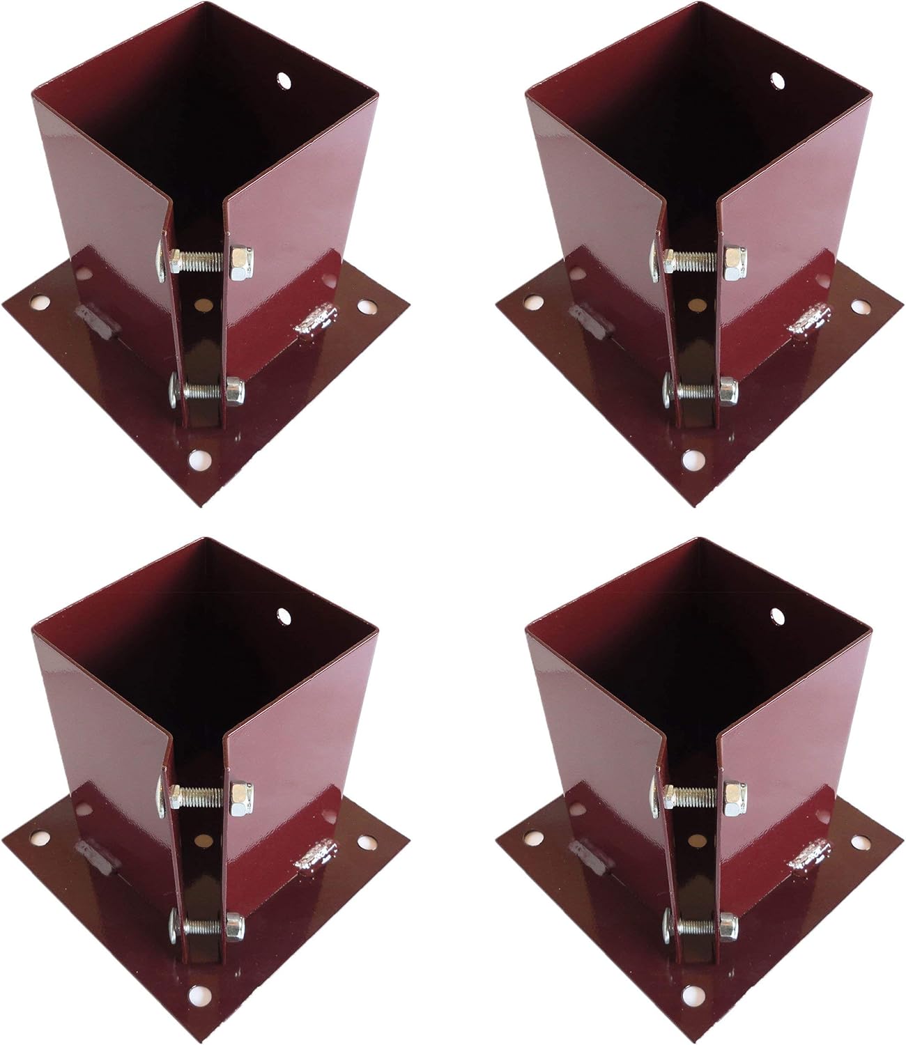 Fence Post Support Bolt Down 3" 75mm Garden Holder Like Metpost Bolt